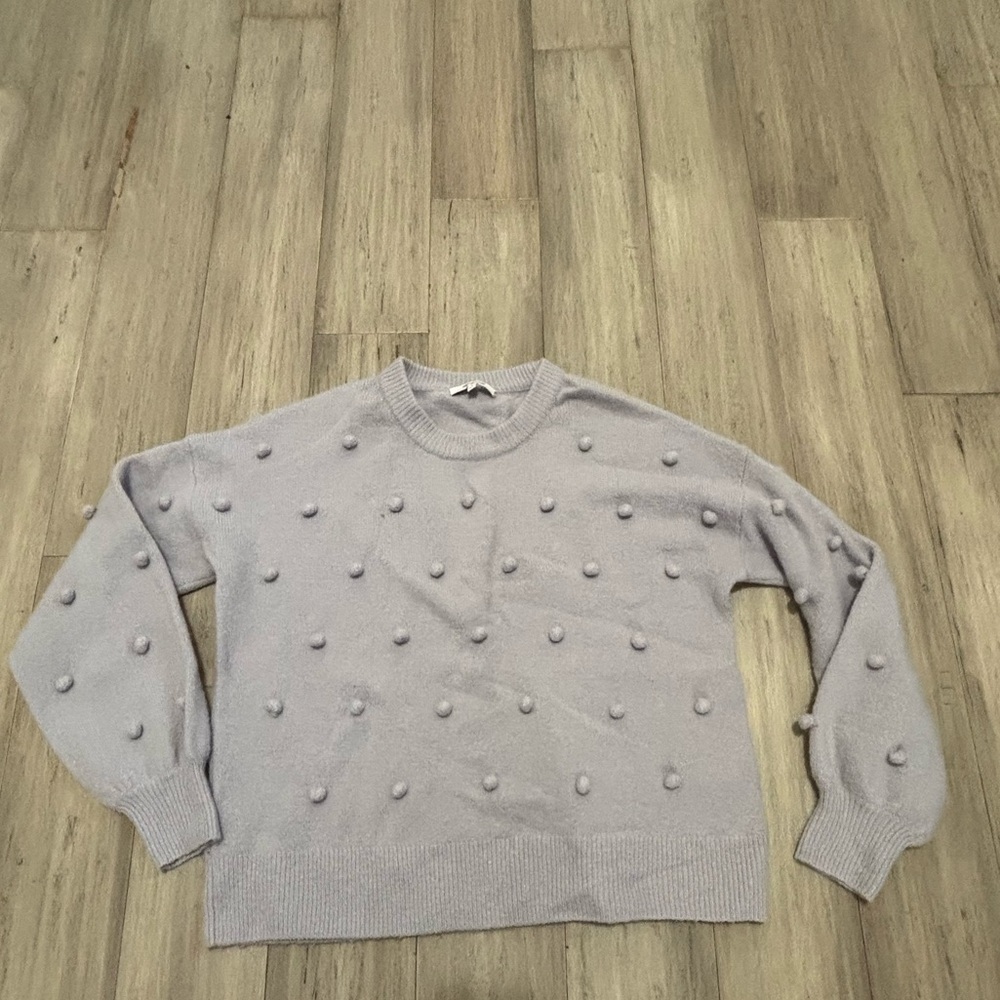 Madewell Brockton Bobble Sweater Lavender